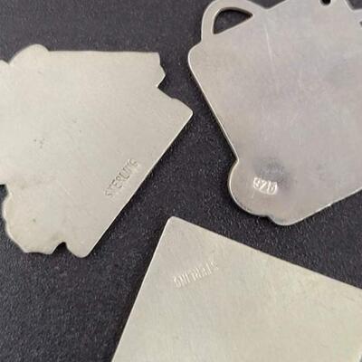 STERLING SILVER â€œWEIGHT WATCHERSâ€ PENDANTS - SET OF 3