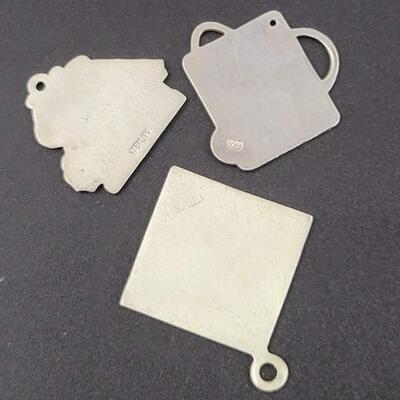 STERLING SILVER â€œWEIGHT WATCHERSâ€ PENDANTS - SET OF 3