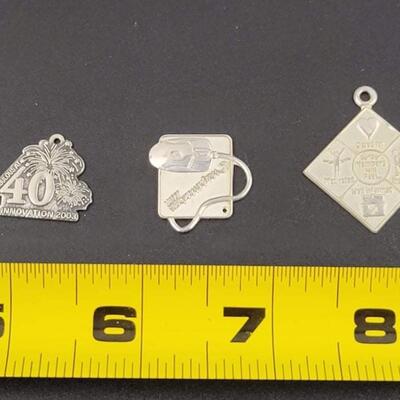 STERLING SILVER â€œWEIGHT WATCHERSâ€ PENDANTS - SET OF 3