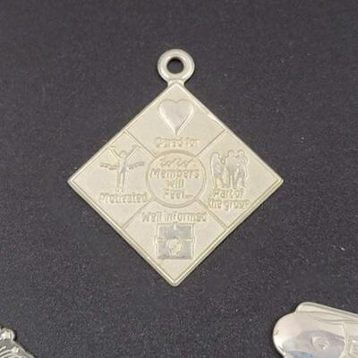 STERLING SILVER â€œWEIGHT WATCHERSâ€ PENDANTS - SET OF 3