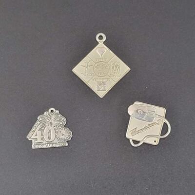 STERLING SILVER â€œWEIGHT WATCHERSâ€ PENDANTS - SET OF 3