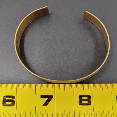 STAMPED METAL BRANCH CUFF BRACELET