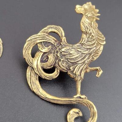 METAL CHICKEN/ROOSTER EARRINGS