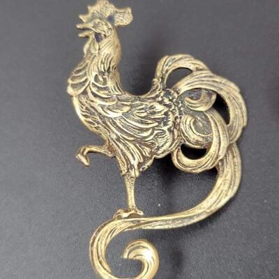 METAL CHICKEN/ROOSTER EARRINGS