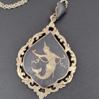 STERLING SILVER â€œGODDESS NEILLOâ€ NECKLACE - MARKED â€œMACBIN SIANâ€