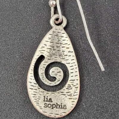 LIA SOPHIA TEARDROP DANGLE EARRINGS