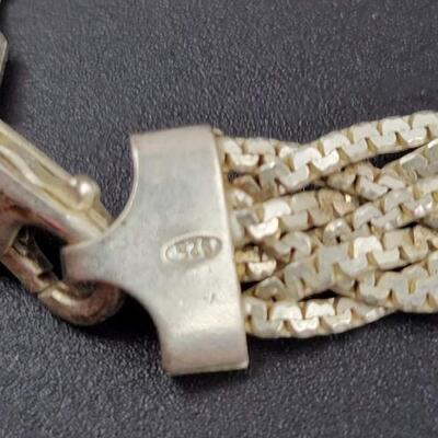 925 STERLING SILVER BRAIDED CHAIN NECKLACE
