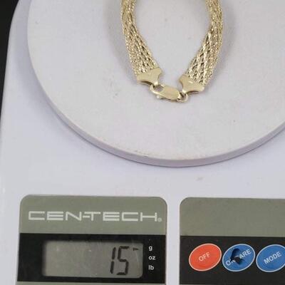 925 STERLING SILVER BRAIDED CHAIN BRACELET