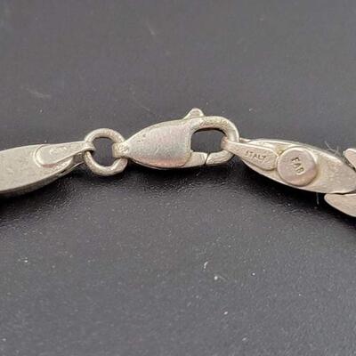 ITALY 925 STERLING SILVER BRACELET - MARKED â€œFASâ€