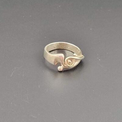 925 STERLING SILVER SWIRL RING