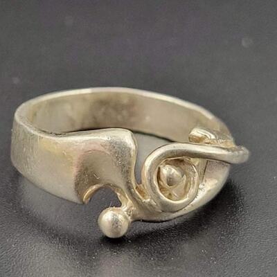 925 STERLING SILVER SWIRL RING