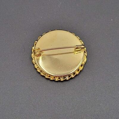 VINTAGE MOSAIC FLOWER BROOCH - ITALIAN?