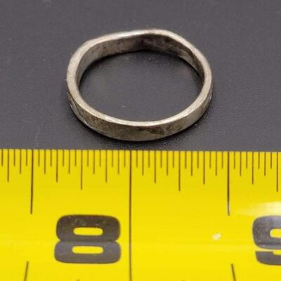 925 STERLING SILVER STAMPED RING