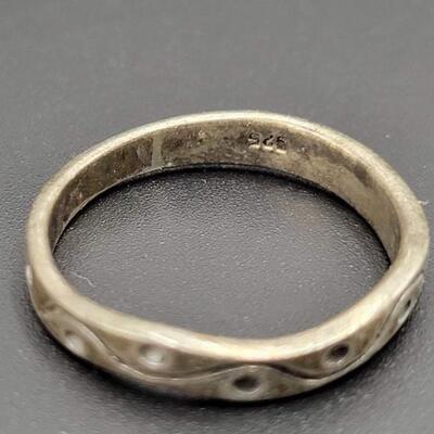 925 STERLING SILVER STAMPED RING