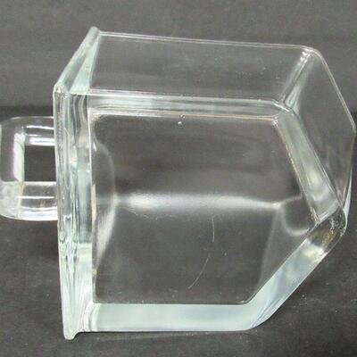 Old Heavy Thick Glass Hoosier Cabinet Glass Scoop
