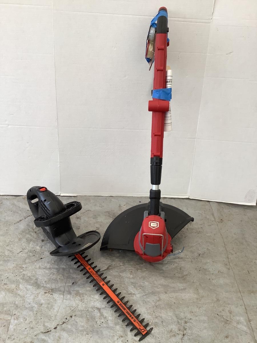 T834 Craftsman Electric Weed Eater and Black & Decker Hedge Trimmer
