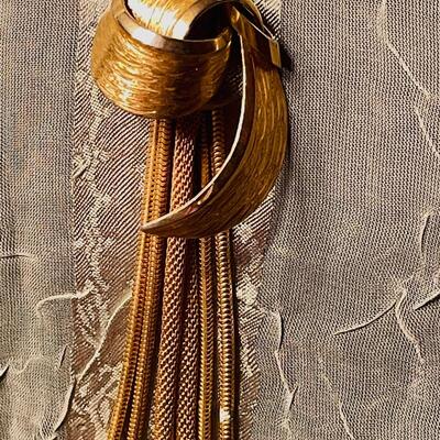 Lot 39 Vintage Goldtone Bolo Necklace Mesh & Rope Chains