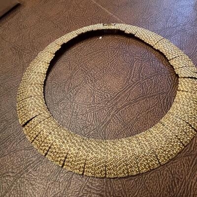 Lot 44 Vintage "Statement" Necklace Nubby Textured Links