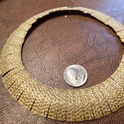 Lot 44 Vintage "Statement" Necklace Nubby Textured Links