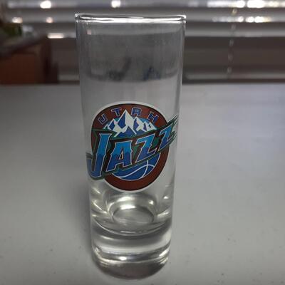Vintage Utah Jazz shot glass