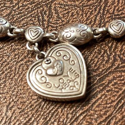 Lot 53 Brighton Sterling Pink Ribbon "Trust Your Journey" Cancer Survivor Bracelet