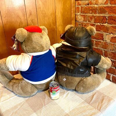 Lot 55 Gund Bears 2 Sporty & Aviator Jointed Limited Edition