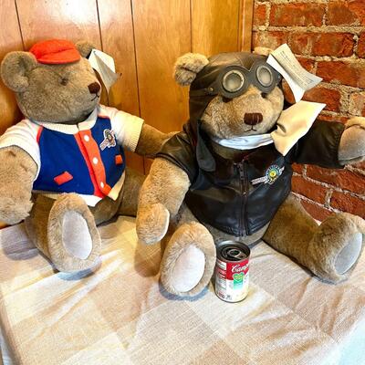Lot 55 Gund Bears 2 Sporty & Aviator Jointed Limited Edition