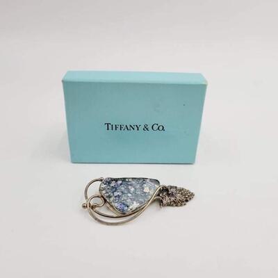 TIFFANY & CO 925 STERLING SILVER PENDANT BROOCH