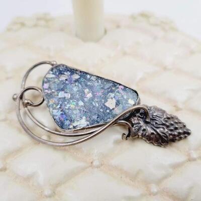 TIFFANY & CO 925 STERLING SILVER PENDANT BROOCH