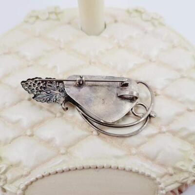 TIFFANY & CO 925 STERLING SILVER PENDANT BROOCH