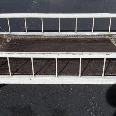 Antique Trundle Bed, All Original Spring, Paint, Turn of Century
