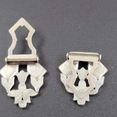 VINTAGE SILVER TONED RHINESTONE CLIP ON EARRINGS BUNDLE