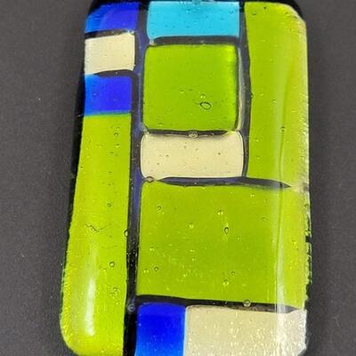 COLORFUL GEOMETRIC GLASS PENDANT