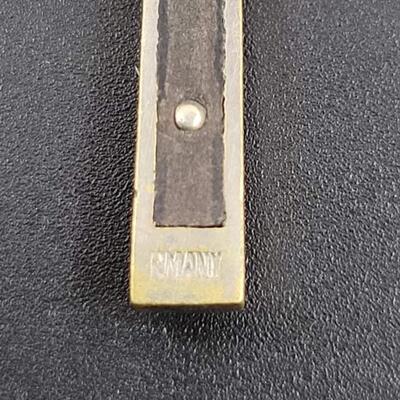 SILVER METAL CRUCIFIX PENDANT - MARKED â€œRMANYâ€