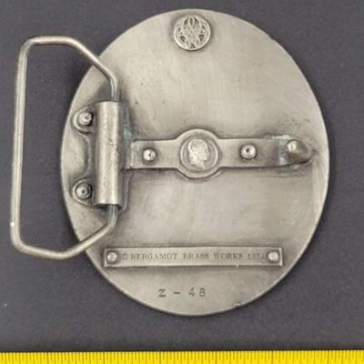 1974 BERGAMOT BRASS WORKS BELT BUCKLE
