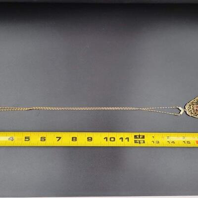 ITALY 925 STERLING SILVER FLORAL PENDANT