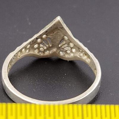 VINTAGE 925 STERLING SILVER FILIGREE RING