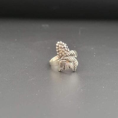 925 STERLING SILVER GRAPE RING