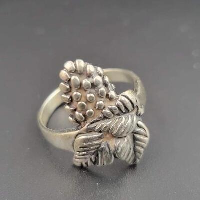 925 STERLING SILVER GRAPE RING