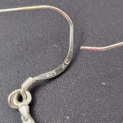 925 STERLING SILVER TURTLE EARRINGS - MARKED â€œKCâ€