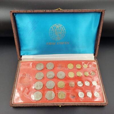 VINTAGE THAI COIN SET W/ BOX