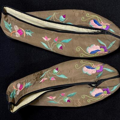 Pair of Charming Antique Chinese Slippers