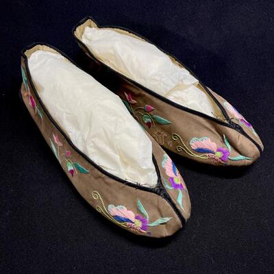 Pair of Charming Antique Chinese Slippers