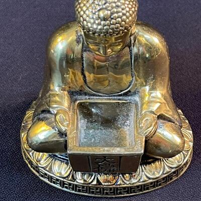 Small Cast Gilt Bronze Shakyamuni Seated Buddha