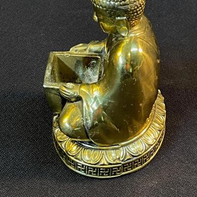 Small Cast Gilt Bronze Shakyamuni Seated Buddha