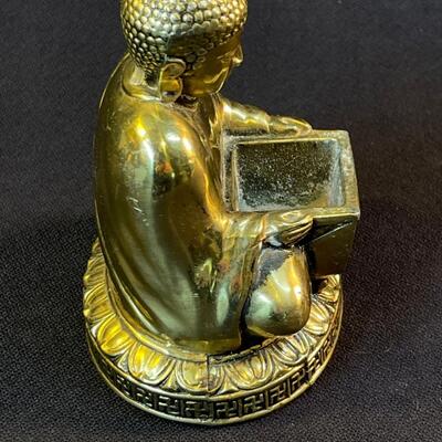 Small Cast Gilt Bronze Shakyamuni Seated Buddha
