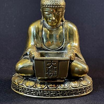 Small Cast Gilt Bronze Shakyamuni Seated Buddha