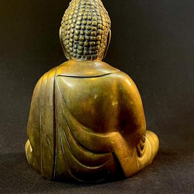 A small cast Gilt Bronze Seated Shakyamuni Buddha