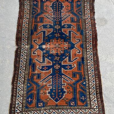 Antique Area Kazak Rug - Region of Caucasus