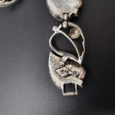VINTAGE SARAH COVENTRY SILVER TONED LEAF BRACELET & EARRING SET